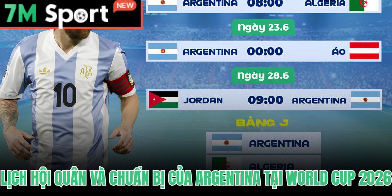 Messi Có Dự World Cup 2026 Không - Xác Nhận Kỷ Lục 6 Kỳ 9 Lịch trình hội quân Argentina tại Kansas City trước ngày bóng lăn